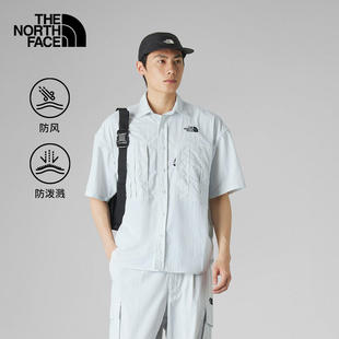 TheNorthFace26春夏新款北面UE设计师款短袖衬衫男防风防泼水8F6D
