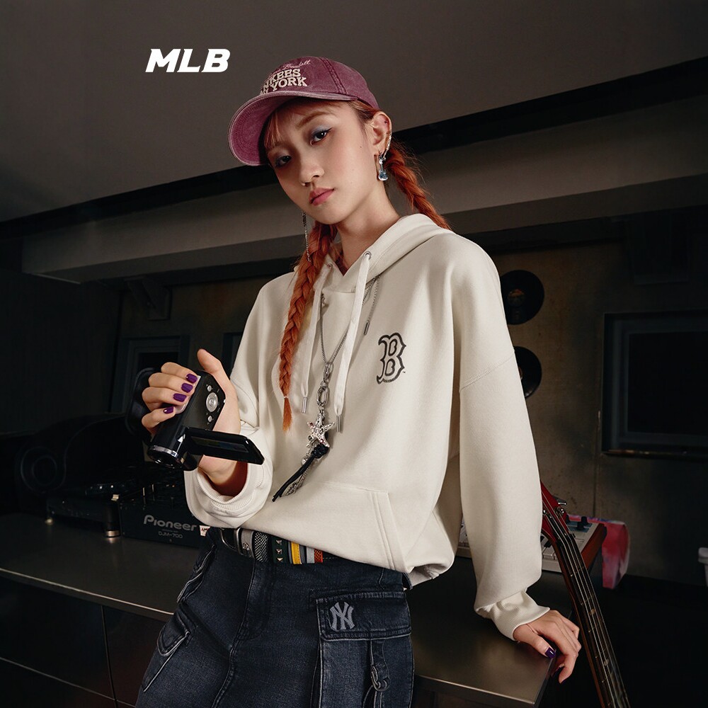 MLB美职棒连帽套头卫衣男女同款