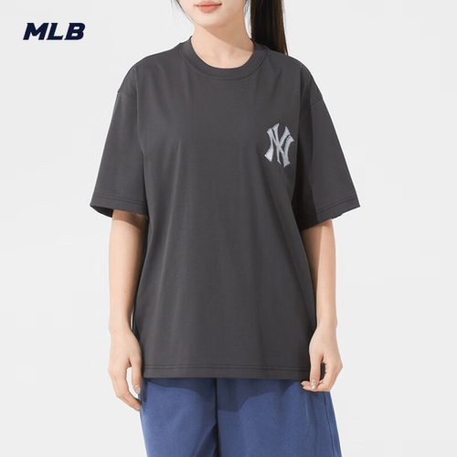 MLB夏季宽松圆领短袖T恤男女