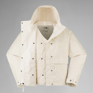 TheNorthFace北面冲锋衣女25秋冬新款 防水M66棉服二合一外套8DX9