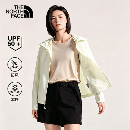 北面女防晒衣8CJZ春夏UPF50+连帽