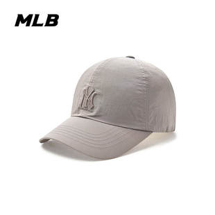 MLB情侣棒球帽26新款男女NY字母刺绣软顶遮阳鸭舌帽3ACPB055N