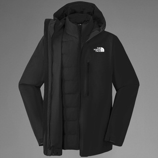 TheNorthFace北面冲锋衣男三合一25防水透气600蓬羽绒内胆83SL