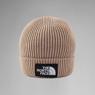 TheNorthFace北面男女同款 Box保暖针织帽8CHE 25秋冬户外运动Logo