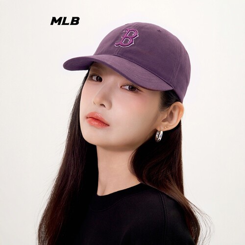 MLB男女同款刺绣LOGO遮阳棒球帽