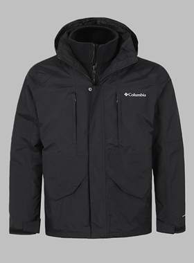 Columbia哥伦比亚秋冬户外男防水热能抓绒内胆三合一冲锋衣XE4715