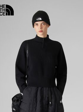 北面UE女户外保暖半高领毛衣