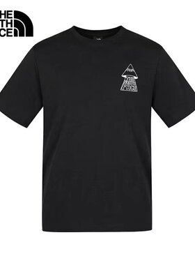 TheNorthFace26春夏新品北面户外男女款棉质透气圆领短袖T恤8GVR
