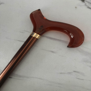 沃克英手杖英伦时尚男女通用拐杖伸缩调节长度拐棍文明棍金色镶钻