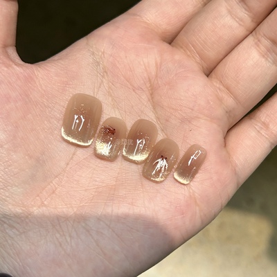 【A锦鲤跃金】高品质手绘转运锦鲤国风贺年手工穿戴甲显白高级感