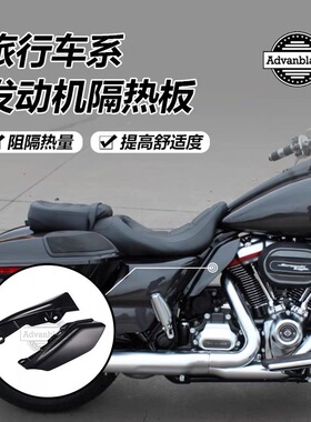 哈雷新款AdvanBlack发动机隔热板旅行路王定制喷漆隔板护蛋神器