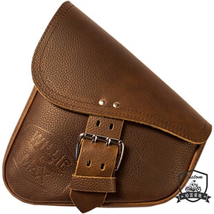 哈雷重地 运动者 软尾复古 左侧三角包 美国原装真皮单扣