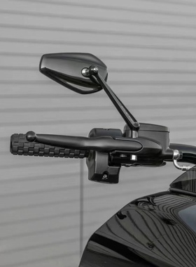 阿伦奈斯 哈雷通用黑色菱形后视镜 883软尾滑翔彩色大视角反光镜