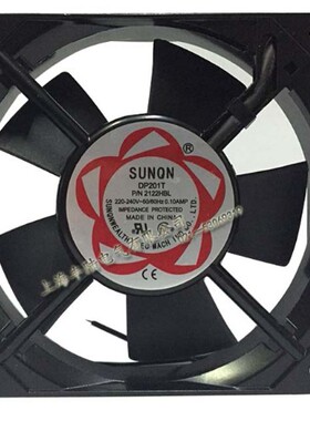 SUNQN建准DP201T P/N2122HBL12025 220V 0.08A滚珠风机120*120*25