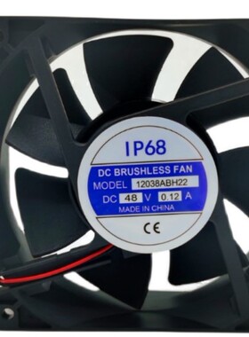 全新加湿器风机 12038ABH22 48V 0.12A 12cm 12038 散热风扇