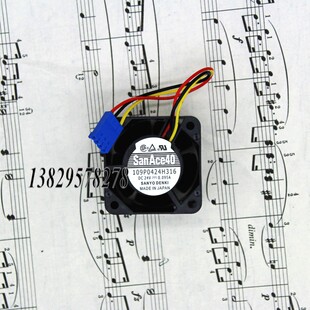 三洋风扇109P0424H316 24V 0.095A 4CM 4028 24V 带检测 散热风机