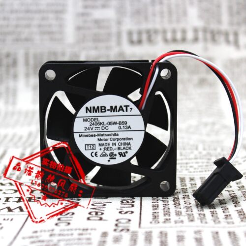 NMB 2406KL-05W-B59 6015 24V 6CM 发那科伺服驱动带检测报警风扇