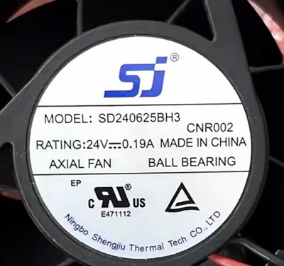 Sj生久SD240625BH3 24V 0.19A 6CM 6025 6厘米变频器散热风扇