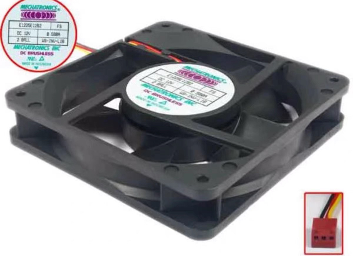 MECHATRONICS E1225E12B2 FSR 12V 0.580A 12025 三线 风扇
