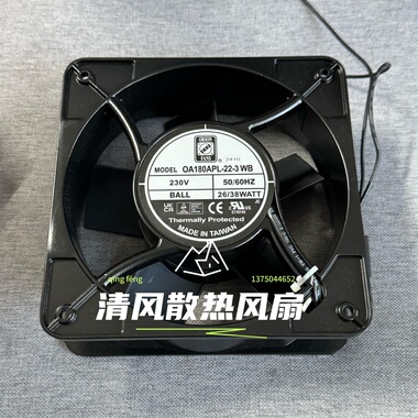 ORION FAN OA180APL-22-3WB 230V 26/38W 18065 18CM机柜散热风扇