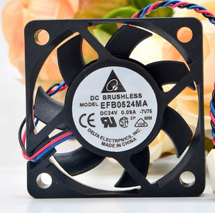 全新EFB0524MA 24V 0.09A 5010 5CM/厘米 静音变频器散热风扇