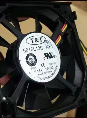 全新TT 6015L12C NF1 12V 0.15A 6CM 6015 3线静音散热风扇