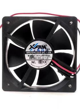 原装XFAN/欣瑞联 RDL6015S1 6015 12V 0.11A 2线 静音散热风扇6CM