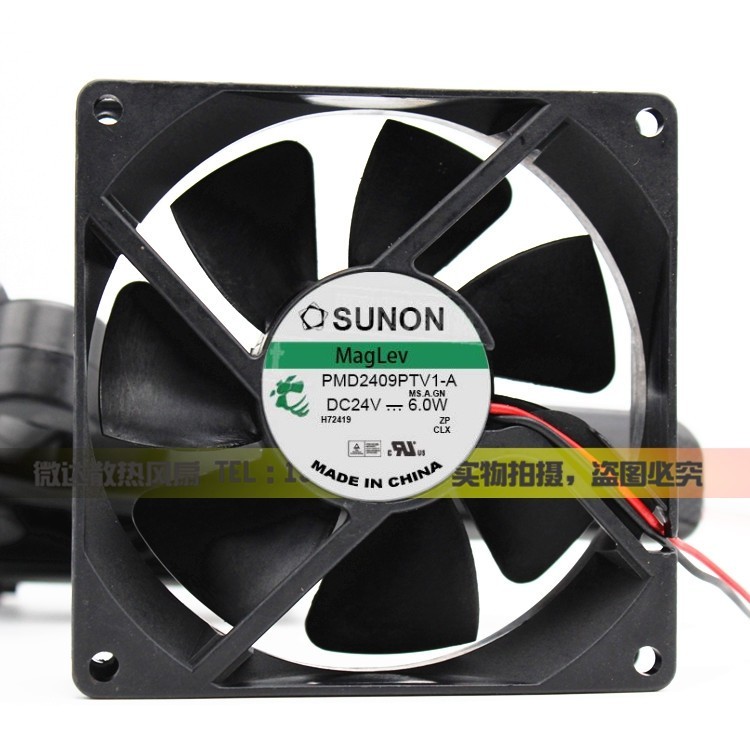 建准PMD2409PTV1-A .GN DC24V 6.0W 原装正品SUNON 92*92*25
