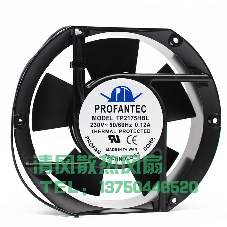 TP2175HBL PROFANTEC 17251 220V 230V 0.12A 机箱机柜轴流散热风