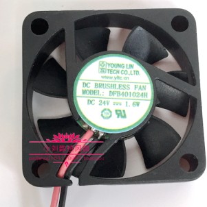 原装永立 DFB401024H 4CM 4010 24V 1.6W 2线变频器散热风扇设备