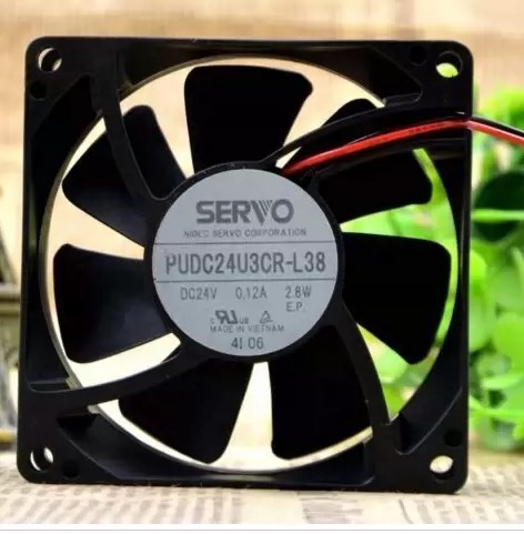 PUDC24U3CR-L38 SERVO伺服 8025 24V 0.12A 2.8W 变频器散热风扇