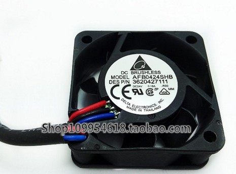 4015 24V 0.18A 双滚珠变频器轴流风扇 AFB0424SHB 散热风扇