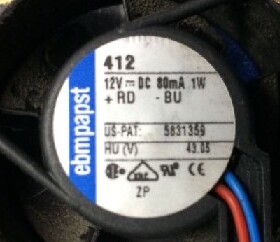 原装Papst TYP412 4厘米 4020 12V 0.08A 1W 4cm静音风扇