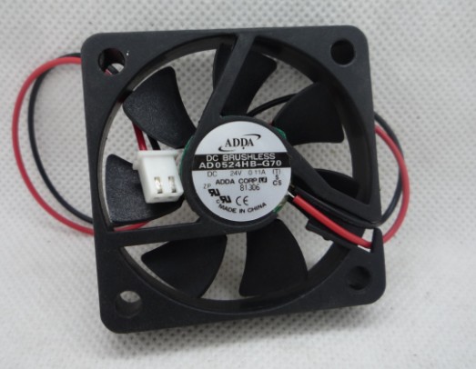 ADDA协禧5010 24V 0.11A AD0524HB-G70散热风扇5CM 5厘米2线