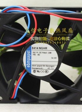原装德国paps 8414 NGHR 8025 24V 2.8W 0.114A 变频器 散热风扇