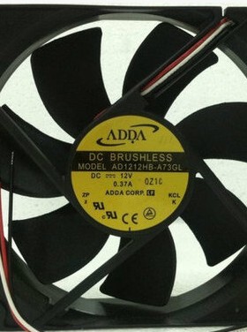 AD1212HB-A73GL三线 原装协喜ADDA 12V 0.37A12025机箱工控机风扇