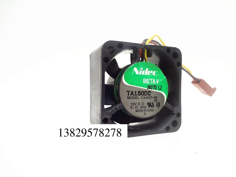 Nidec 4020 12V 0.13A 4CM 双滚珠 CPU 机箱 电源风扇 C34637-58