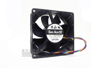 0.88A 9CM 9厘米 三洋 PWM温控 12V 4线 大风量机箱散热风扇 9032