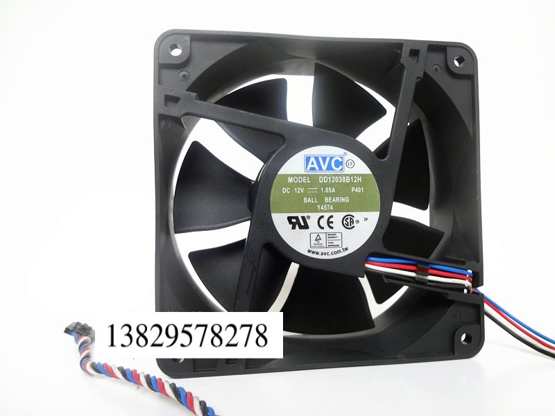 AVC 12038 12V 1.05A 12厘米 戴尔服务器 大风量风扇 DD12038B12H
