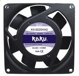 KAKU 台湾卡固 KA9225HA2 轴流风机 9CM 高温金属风叶风扇
