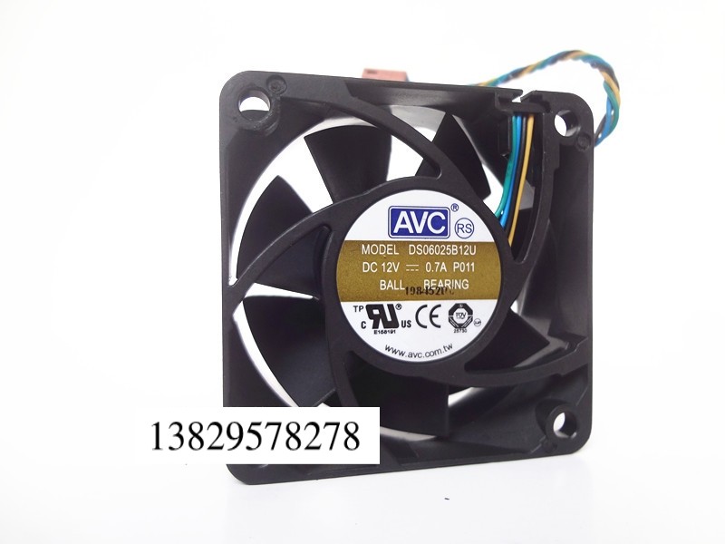 AVC 6025 DS06025B12U 12V 0.7A 6cm/厘米 4线温控 机箱散热风扇