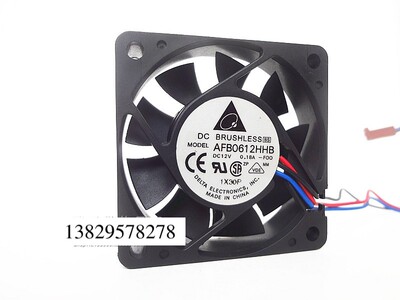 6015 12V 0.18A 6CM/厘米 3线 滚珠 CPU机箱散热风扇 AFB0612HHB