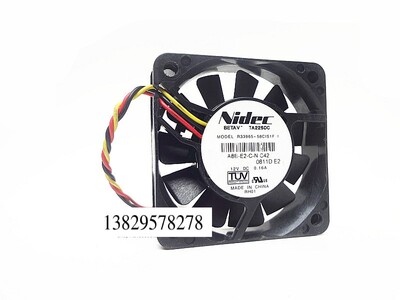 NIDEC 6015 12V 0.16A 6CM3线 CPU 机箱电源 风扇 R33965-58C1S1F