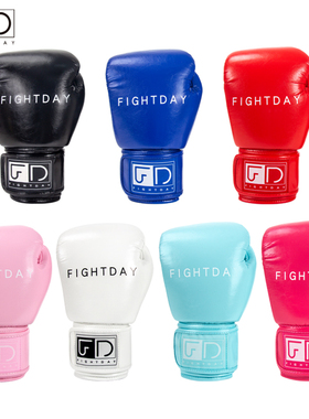 fightday拳套拳击手套成人男拳套女清纯色系专业搏击泰拳训练拳套