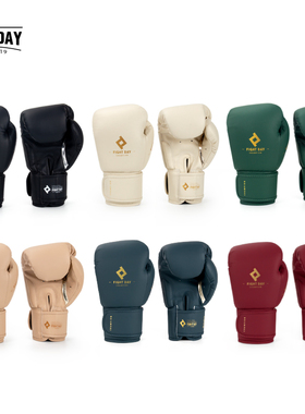 fightday拳套拳击手套哑光高端质感拳套男女专业泰拳散打搏击拳套