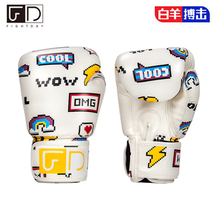 FIGHTDAY拳套FD儿童卡通像素小孩拳套少儿搏击散打专业拳套男女孩