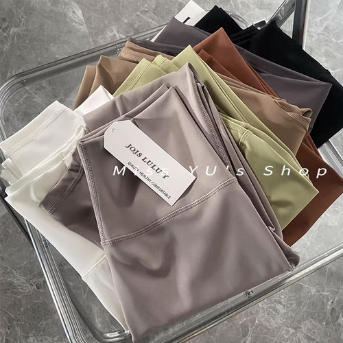 JOJSLULUY奶油色系裸感瑜伽裤