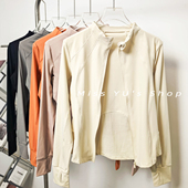 修身 Y网纱瑜伽服女春季 运动上衣专业健身普拉提训练服 LULU JOJS