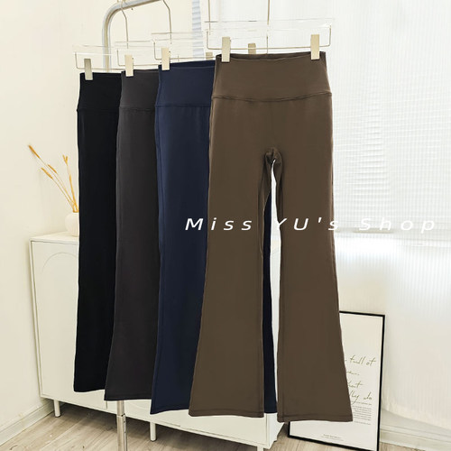 加绒喇叭瑜伽裤女秋冬小暖绒保暖