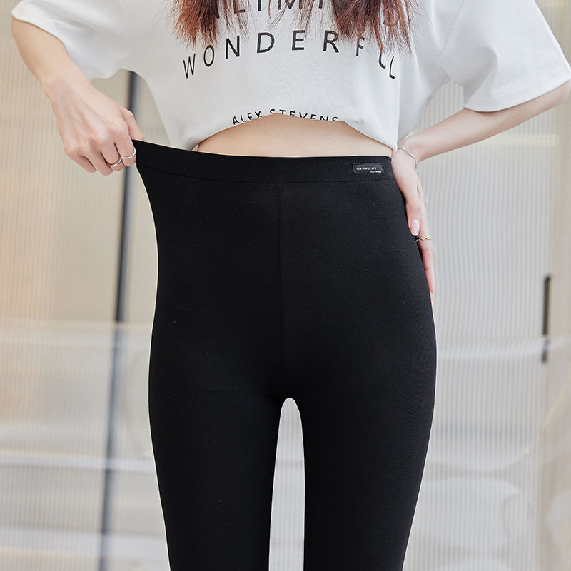 9790#森屿春品韩版布标薄款打底裤百搭弹力九分裤女,女装/女士精品,打底裤,淘宝优惠券,粉丝福利购,淘宝优惠卷